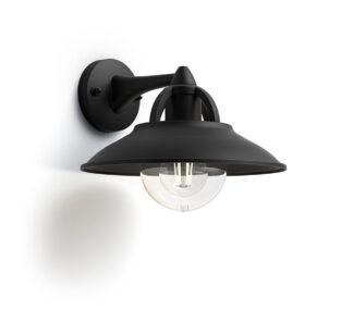 Cormorant wall lantern black 1x42W 230V