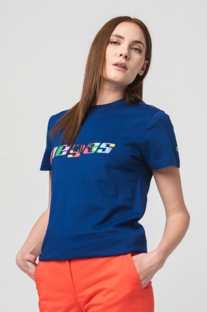 Royal Blue-L Women's Multicolor Logo T-Shirt - Image 4