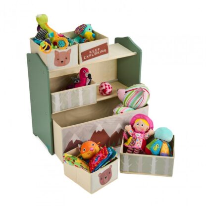 Green Forest toy storage cabinet - Image 3