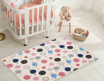 PRINTED CHILDREN'S CARPET PLANETS 90X130 CM - Image 2