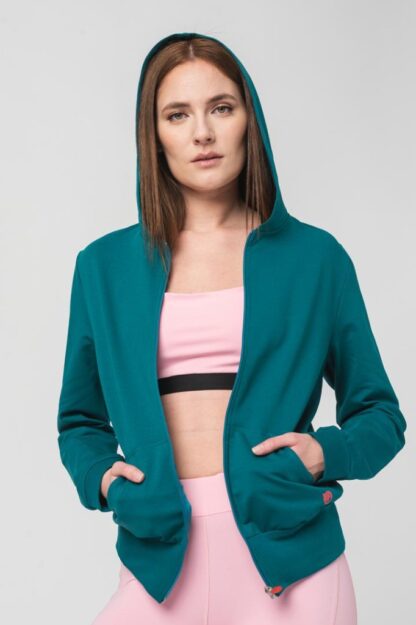 HANORAC COTON CASUAL FEMEI PETROL-M - Image 4