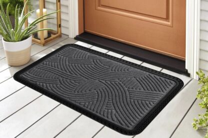 CARPET IN TEXTILE+RUBBER 40X60CM, GRAY - Image 2