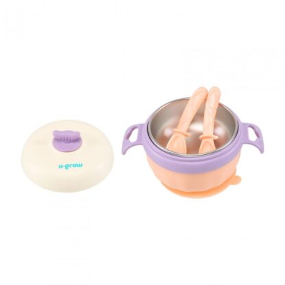 Thermal bowl with non-slip base, purple - Image 3
