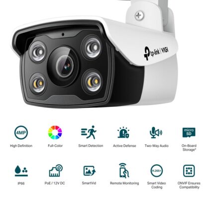 TP-LINK VIGI 4MP BULLET NTW CAMERA 2.8MM - Image 2