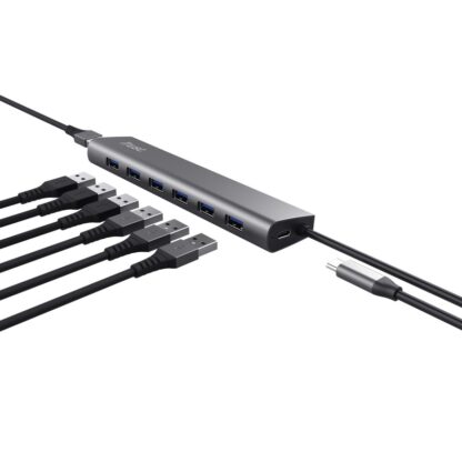 Hub Trust Halyx 7xUSB 3.2 Gen1, gray - Image 2