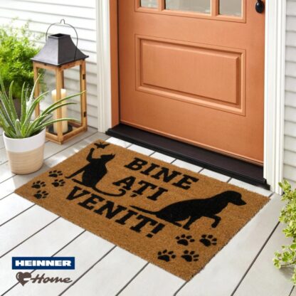 COIR DOOR MAT 60X40 CM, PAWS - Image 2