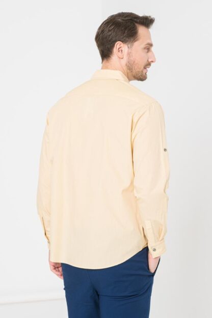 Men's Casual Shirt Beige S - Image 2