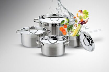 ALEIDA, Cooking Set stainless steel 8 pieces