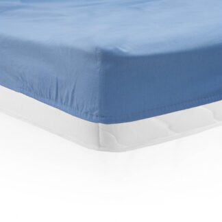 BED SHEET WITH ELASTIC 90X200 CM BLUE