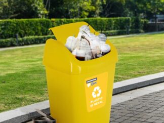 GARBAGE BASE FOR ECO RECYCLING 18 L, YELLOW