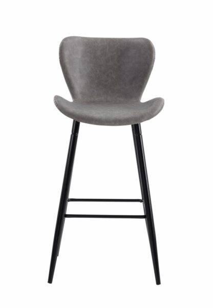 Set of 2 retro bar chairs - Light grey