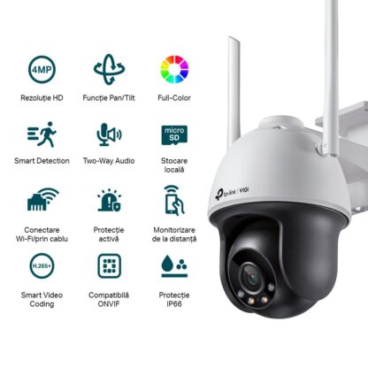 TP-Link VIGI 4MP PAN/TILT NTW CAM 4MM C540W - Image 2