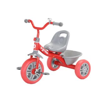 Tricycle with U-Grow pedals, red