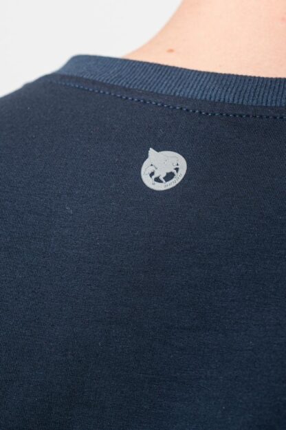 Navy Men's Casual Cotton Blouse-L - Image 7
