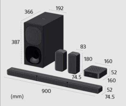 Soundbar SONY HT-S40R, 5.1, 600W