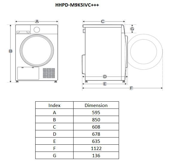 HEINNER HEAT PUMP DRYER HHPD-M9K5IVC+++ - Image 5