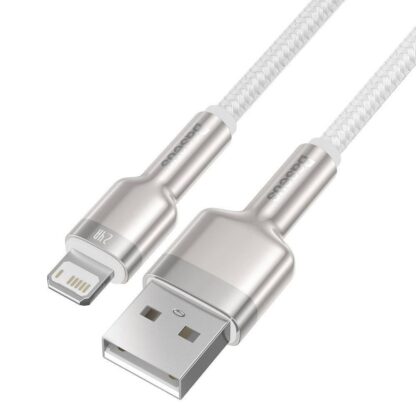 Cable Baseus Cafule Metal 2m, white - Image 2