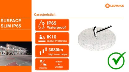 SF SLIM SQ 200 P 19W 840 IP65 EUE LEDV - Image 4