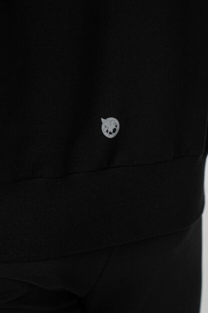 Men's Casual Cotton Sweatshirt Black-L - Image 7