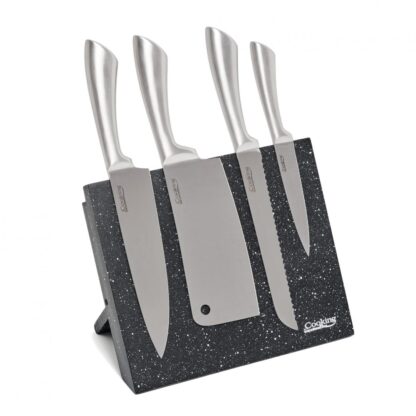 KITCHEN KNIVES SET, 5 PIECES, SILVER - Image 6
