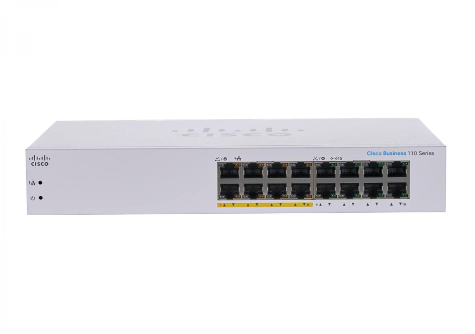 CISCO CBS110-16PP 16GB UNMNG SWITCH - EU Supplies