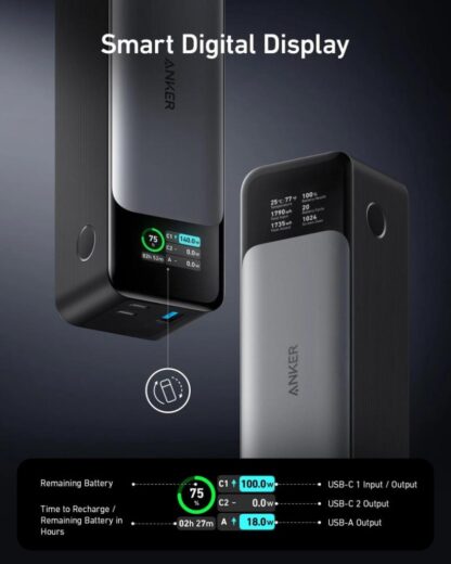 external battery Anker 24000mAh, black - Image 2