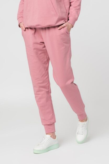 Pink-M Cotton Women's Pants - Image 3