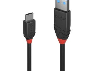 Lindy cable 0.5m USB 3.2 Type A to Type C, 10Gbps, Black Line