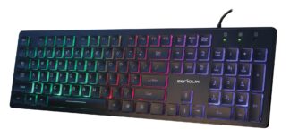 Keyboard SERIOUX 9500I Black, illuminated, USB