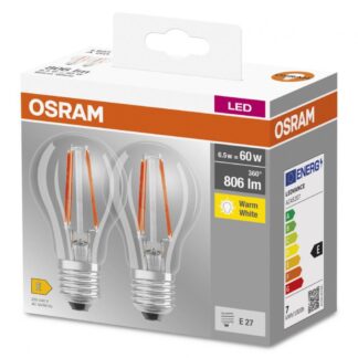 BASECLA60 6,5W/827 230V FIL E27 FS2OSRAM