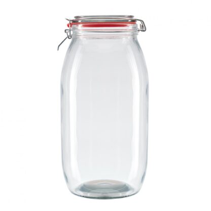 GLASS STORAGE JAR WITH LID, 5 L