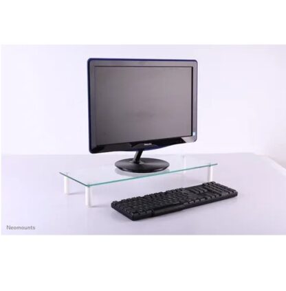 Neomounts Monitor Stand Acrylic 25kg 8cm - Image 2
