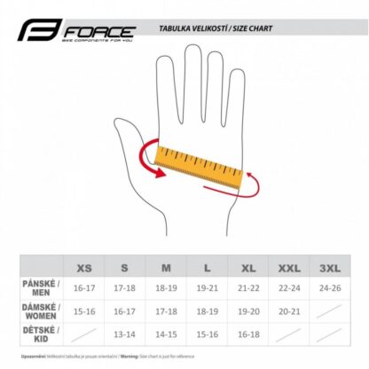 FRC905720-XL Gloves Force MTB Angle, fluo - Image 4