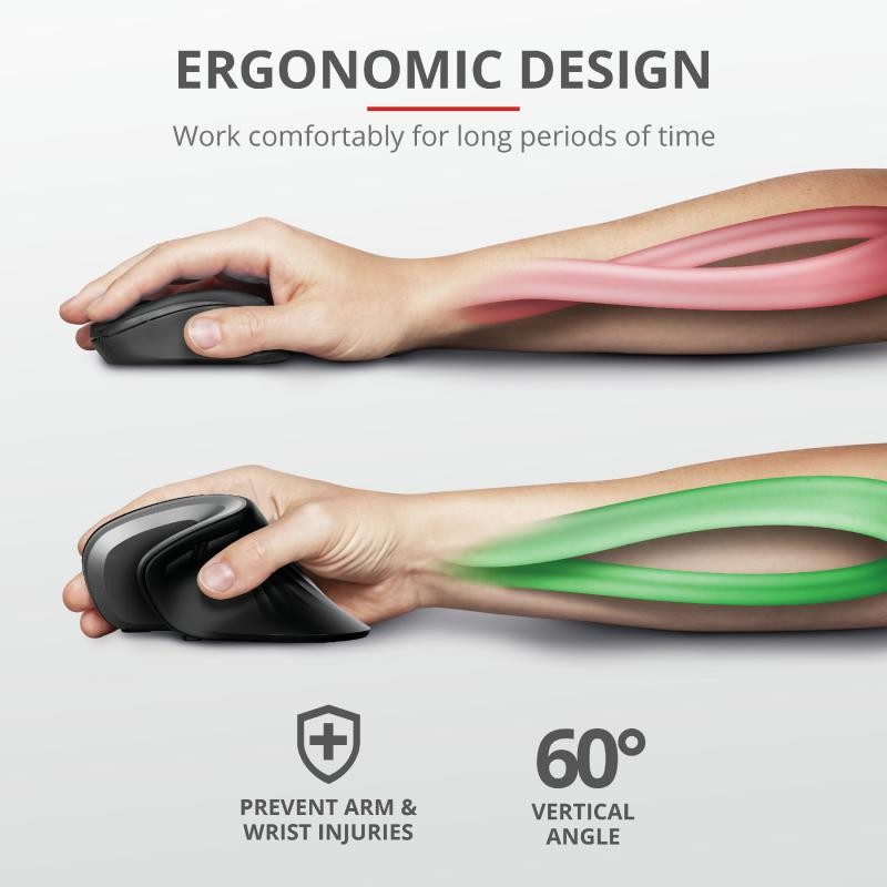 Trust Verro Ergonomic Wireless Mouse - Image 8