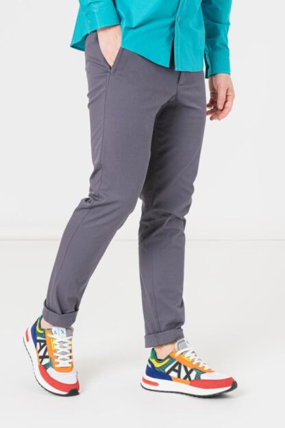 Men's Casual Long Pants Gray S - Image 3