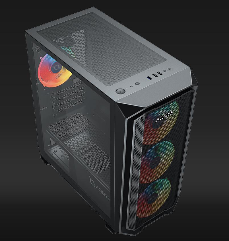 PC Case Aqirys Wezen Midi Tower Black - Image 4