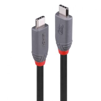 Cable Lindy 0.8m USB4 Type C 40Gbps Anthra Line