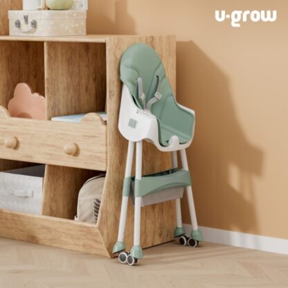 2 in 1 dining chair, foldable, green - Image 5