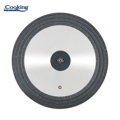 GLASS LID WITH ADJUSTABLE SILICONE EDGE ON 3 SIZES, 28/30/32 CM - Image 2