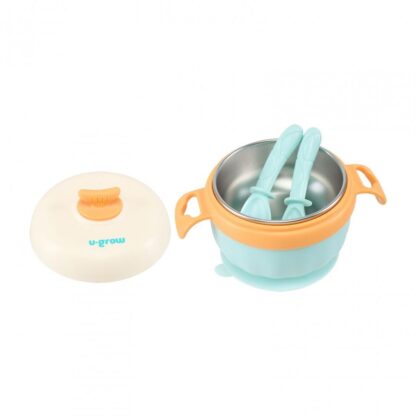 Thermal bowl with non-slip base, blue - Image 2