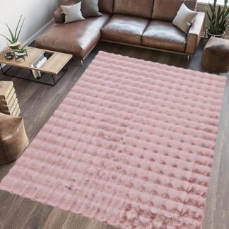 PAOPAO FUR CARPET 80X150 CM ROSE