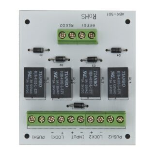 Electronic module for two doors