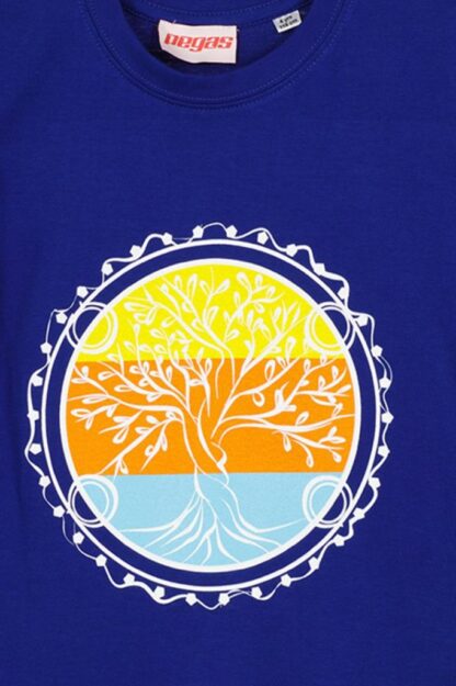 Royal Blue-4 Children's Family Wheel T-Shirt - Image 2