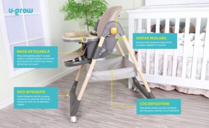 Adjustable dining chair, foldable, blue - Image 7