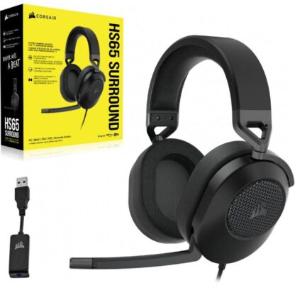 Corsair HS65 Surround Headset, Carbon Jk - Image 5