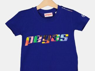 Royal Blue-8 Children's Multicolor Logo T-Shirt