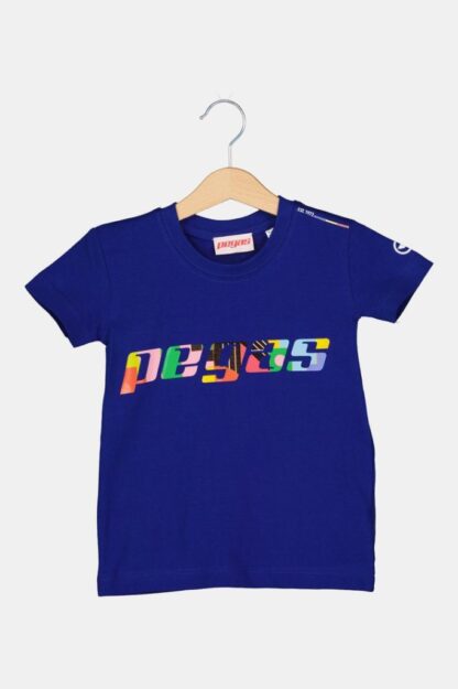 Royal Blue-8 Children's Multicolor Logo T-Shirt