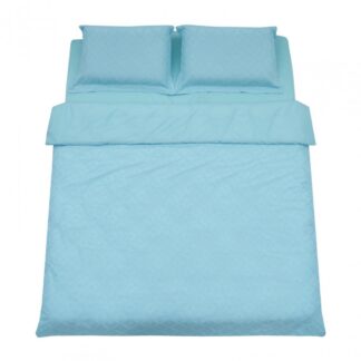 BED LINEN KS WITH BLUE TUFFATA EMBROIDERY