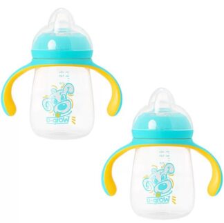 Set of 2 cups with a silicone spout, U-Grow