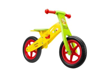 WOODEN BALANCE BIKE, SEVEN, WTP MODEL, 12 INCH, YELLOW GREEN